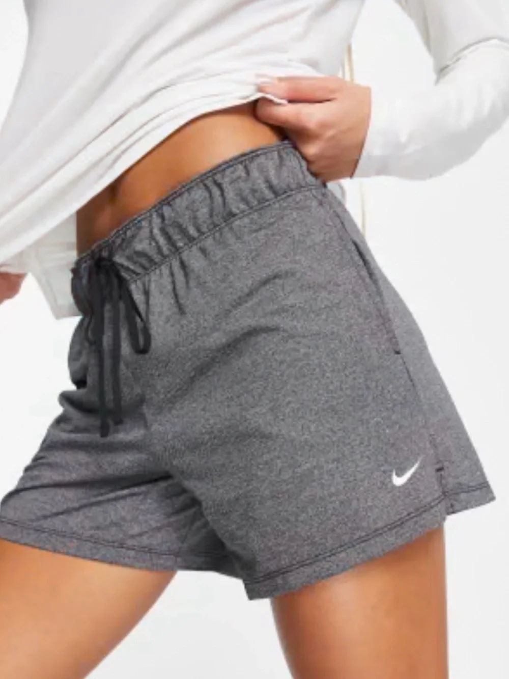 Nike Women's Dark Gray Heather Dri-FIT Attack Training Shorts
